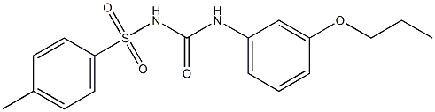 1-(3-Propyloxyphenyl)-3-(4-methylphenylsulfonyl)urea Struktur