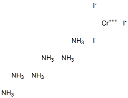 Hexamminechromium(III) iodide Struktur