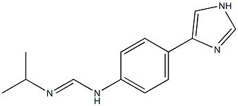 N-[4-(1H-Imidazol-4-yl)phenyl]-N'-(1-methylethyl)formamidine Struktur