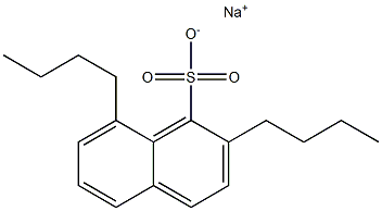 2,8-Dibutyl-1-naphthalenesulfonic acid sodium salt Struktur