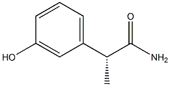 [R,(-)]-2-(m-Hydroxyphenyl)propionamide Struktur