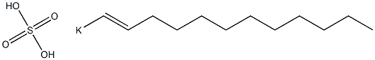 Sulfuric acid 1-dodecenyl=potassium salt Struktur