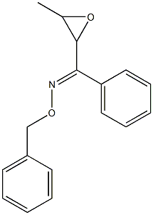 (E)-[3-Methyloxiranyl]phenyl ketone O-benzyl oxime Struktur