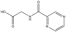 N-(2-Pyrazinylcarbonyl)glycine Struktur