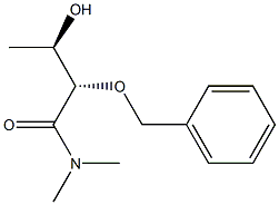 (2S,3R)-3-Hydroxy-2-(benzyloxy)-N,N-dimethylbutyramide Struktur