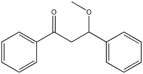 1,3-Diphenyl-3-methoxy-1-propanone Struktur