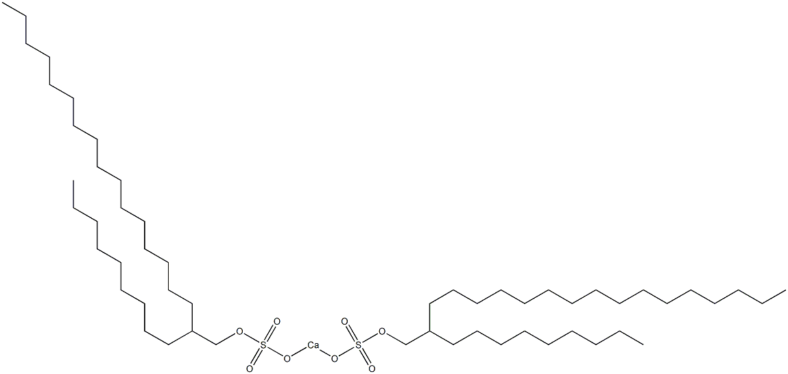 Bis(2-nonyloctadecyloxysulfonyloxy)calcium Struktur