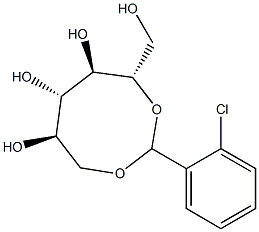 1-O,5-O-(2-Chlorobenzylidene)-L-glucitol Struktur