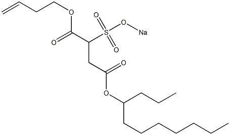 2-(Sodiosulfo)succinic acid 4-undecyl 1-(3-butenyl) ester Struktur