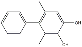 3,5-Dimethyl-4-phenylbenzene-1,2-diol Struktur