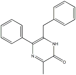 3-Methyl-5-phenyl-6-benzylpyrazin-2(1H)-one Struktur