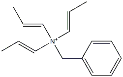 Tri(1-propenyl)benzylaminium Struktur