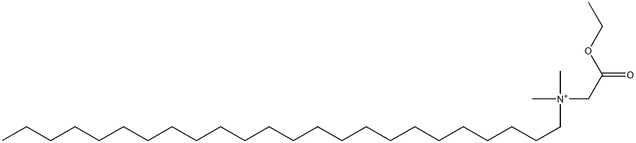 N-(Ethoxycarbonylmethyl)-N,N-dimethyl-1-tetracosanaminium Struktur