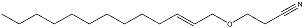 3-(2-Tridecenyloxy)propionitrile Struktur