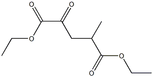 2-Methyl-4-oxoglutaric acid diethyl ester Struktur