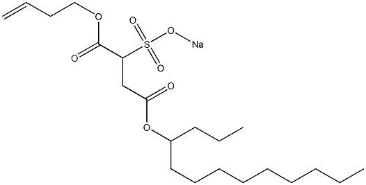 2-(Sodiosulfo)succinic acid 4-tridecyl 1-(3-butenyl) ester Struktur