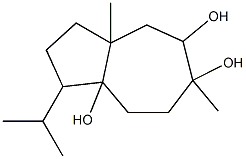 1-Isopropyl-3a,6-dimethyloctahydroazulene-5,6,8a(8H)-triol Struktur