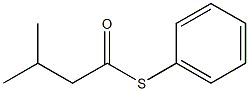 3-Methylbutanethioic acid S-phenyl ester Struktur