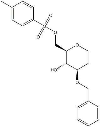 3-O-Benzyl-6-O-tosyl-1,2-dideoxy-D-glucopyranose Struktur