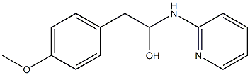 2-[[1-Hydroxy-2-(p-methoxyphenyl)ethyl]amino]pyridine Struktur