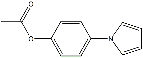 Acetic acid p-(1H-pyrrol-1-yl)phenyl ester Struktur