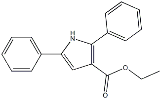 2,5-Diphenyl-1H-pyrrole-3-carboxylic acid ethyl ester Struktur