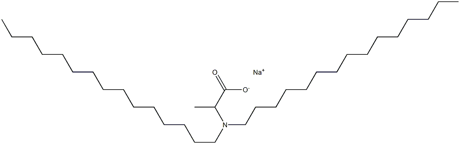 2-(Dipentadecylamino)propanoic acid sodium salt Struktur