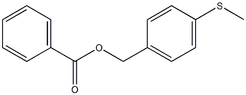 Benzoic acid 4-(methylthio)benzyl ester Struktur