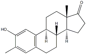 2-Hydroxy-3-methylestra-1,3,5(10)-trien-17-one Struktur