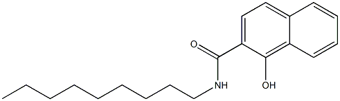 1-Hydroxy-N-nonyl-2-naphthamide Struktur