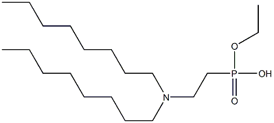 2-(Dioctylamino)ethylphosphonic acid ethyl ester Struktur