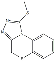 1-(Methylthio)-4H-[1,2,4]triazolo[3,4-c][1,4]benzothiazine Struktur