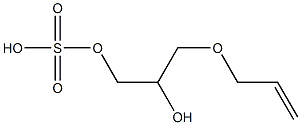 3-(2-Propenyloxy)-1,2-propanediol 1-(hydrogen sulfate) Struktur