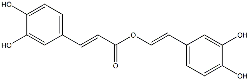 3-(3,4-Dihydroxyphenyl)acrylic acid [2-(3,4-dihydroxyphenyl)ethenyl] ester Struktur