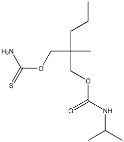 3-(Thiocarbamoyloxy)-2-methyl-2-propyl-1-propanol N-isopropylcarbamate Struktur