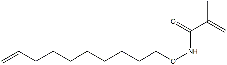 N-(9-Decenyloxy)methacrylamide Struktur