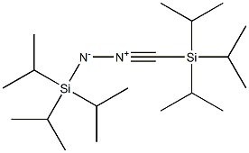 [2-[(Triisopropylsilyl)methylidyne]-1-(triisopropylsilyl)hydrazin-2-ium]-1-ide Struktur