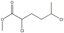 2,5-Dichlorocaproic acid methyl ester Struktur