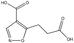 5-(2-Carboxyethyl)isoxazole-4-carboxylic acid Struktur