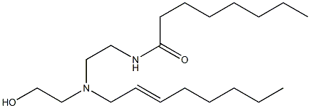 N-[2-[N-(2-Hydroxyethyl)-N-(2-octenyl)amino]ethyl]octanamide Struktur