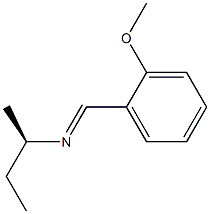 [R,(-)]-N-(o-Methoxybenzylidene)-1-methyl-1-propanamine Struktur