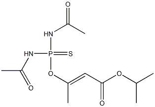 3-[Bis(acetylamino)thiophosphinoyloxy]isocrotonic acid isopropyl ester Struktur