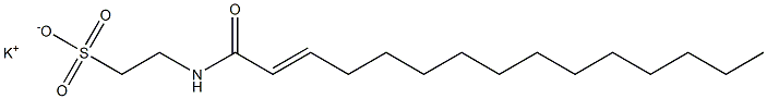 N-(2-Pentadecenoyl)taurine potassium salt Struktur