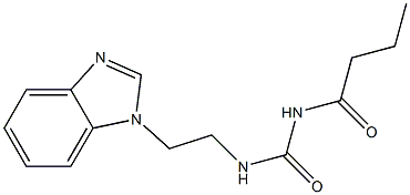 1-[2-(1H-Benzimidazol-1-yl)ethyl]-3-butyrylurea Struktur