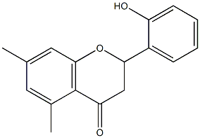 2'-Hydroxy-5,7-dimethylflavanone Struktur