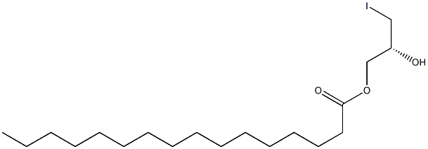 [R,(+)]-3-Iodo-1,2-propanediol 1-palmitate Struktur