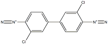 3,3'-Dichlorobiphenyl-4,4'-didiazonium Struktur