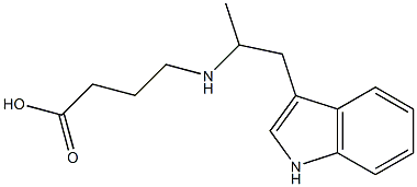 3-[2-[(3-Carboxypropyl)amino]propyl]-1H-indole Struktur