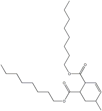 5-Methyl-3-cyclohexene-1,2-dicarboxylic acid dioctyl ester Struktur