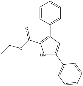 3,5-Diphenyl-1H-pyrrole-2-carboxylic acid ethyl ester Struktur